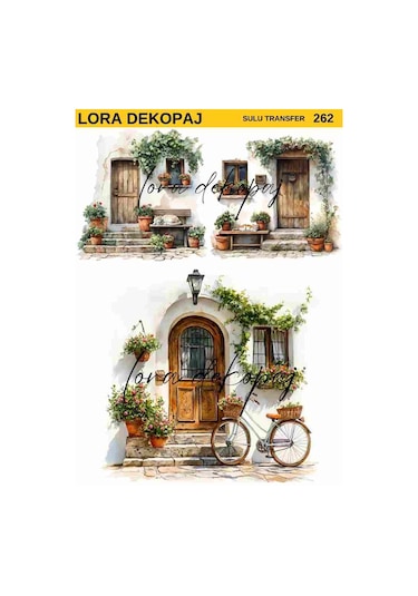 Lora Dekopaj Sulu Transfer Kağıdı - 262 25x35 Cm