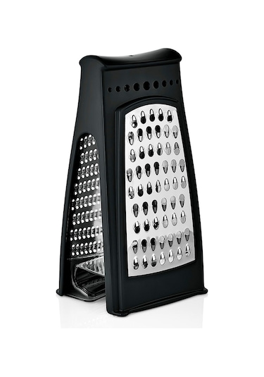 Porsima L-667 Idea Paslanmaz Çelik Çift Taraflı Hazneli Rende-siy