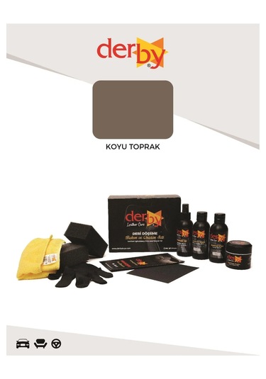 Derby Koyu Toprak Deri Döşeme Boyama Ve Onarım 4 Lü Set