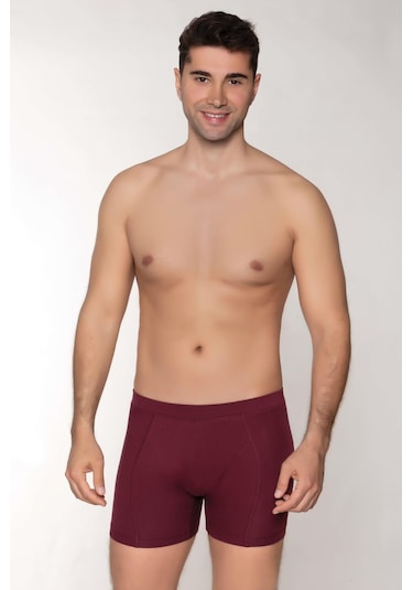 Dowry Erkek Modal Boxer Gizli Lastikli Bordo Bordo