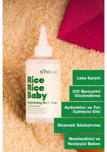 Aydınlatıcı Ve Nemlendirici Pirinç Seti