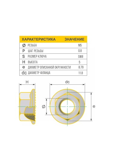 Schafer+peters Gmbh Flanşlı Ve Tırtıklı Dın 6923-l M5 Somun 188356601 5