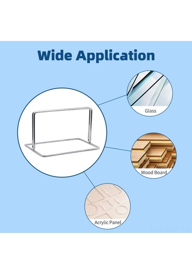 Xindoker 4mm Gümüş Çelik Masa Divitleri - Cam Panel Tutucu, Masa Ekranı Sabitleyici, Mobil Üstün Tutma Os4334 İle Uyumlu Gümüş