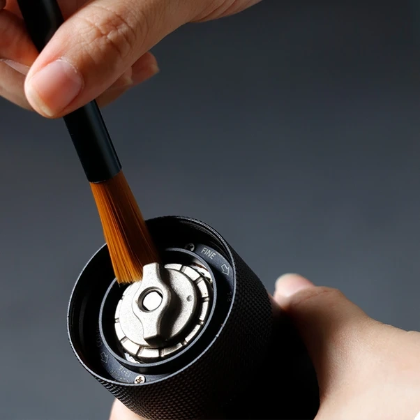 Dashanshop Çift Başlıklı Kahve Temizlik Fırçası Seti Barista Ekipmanları Çift Panel