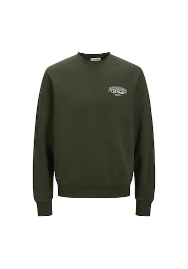 Jack & Jones Jjmakoto Haki Erkek Sweatshirt 12278601 Haki