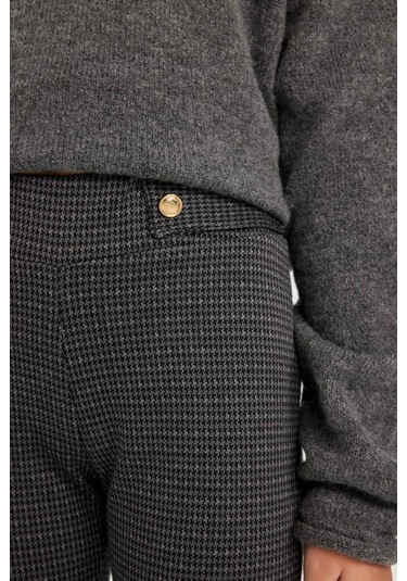 DeFacto Kız Çocuk Basic Düz Standart Boy Tayt D3236A824WNBK81 Siyah