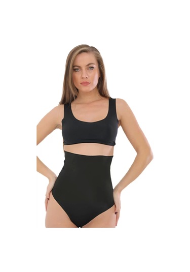 Lazer Kesim Yüksek Bel Slip Korse Ten
