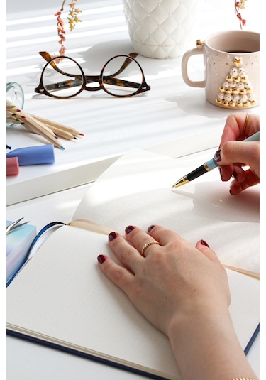 A5 Bullet Journal Noktalı Defter 140 Gr. 80 Yaprak Midnight Lacivert