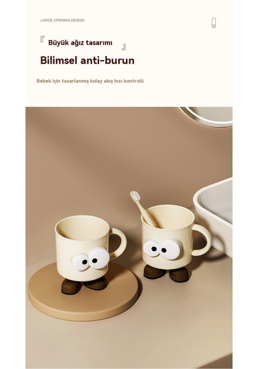 Aurora Sevimli Gargara Bardağıbeyaz Beyaz