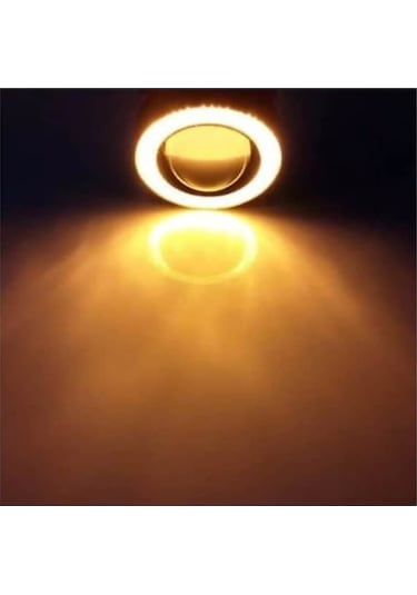 Extra Marketing Alfa Romeo 156 Uyumlu 76 Mm Turuncu Mercekli Angel Led Halkalı Sis Farı Metal Gövde Uyumlu