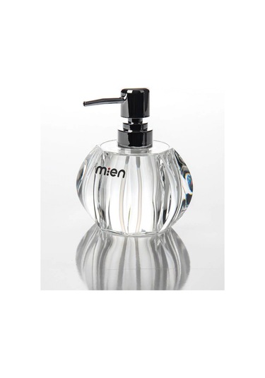 Mien Men 1545 Akrilik Şeffaf Sıvı Sabunluk 14x7x7 Cm Şeffaf