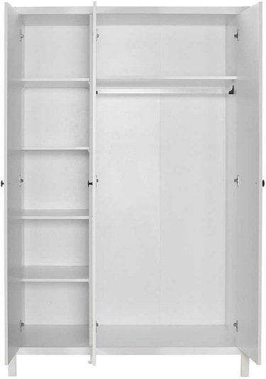 Rustik 3 Kapaklı Gardırop-mat Beyaz 125x196x54 Cm Gxyxd
