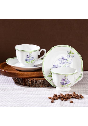 Perotti 16871-1 De Flore 2 Kişilik Porselen Kahve Fincan Takımı