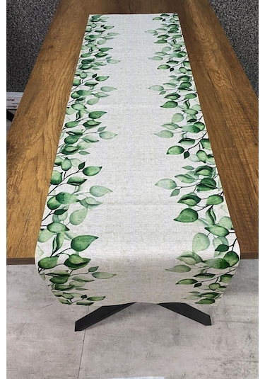 Okaliptus Desenli Runner 40x140 Cm Renkli