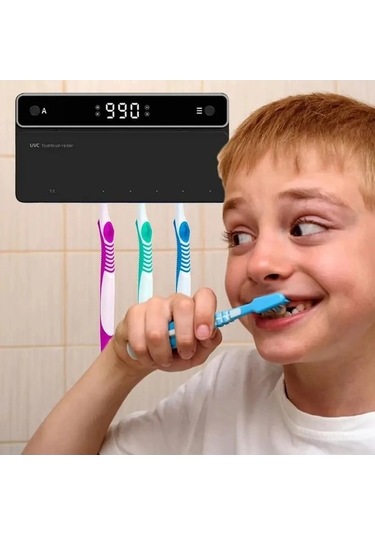 Maoyaya Uv Diş Fırçası Tutucu Şarj Edilebilir Hızlı Kuruyan Diş Fırçası, Çok Renkli Küçük Boyutlu Çok Renkli
