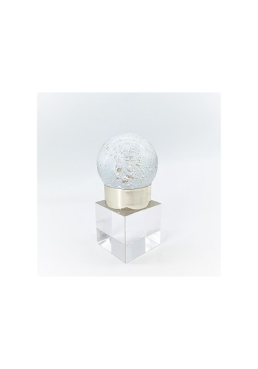 Crearthome Dekoratif Aksesuar Küçük Boy Kristal Küre Gümüş Fa59G