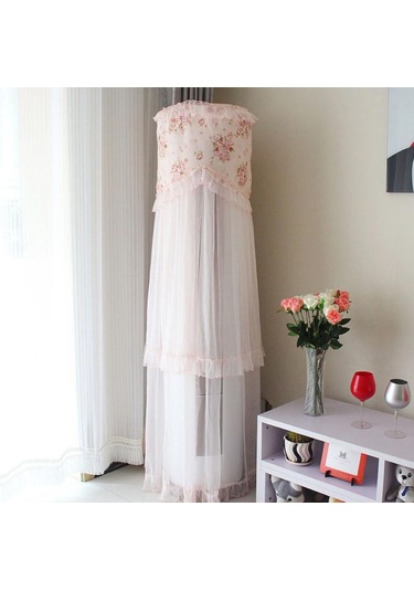 Suntek Silindirik Klima Kapağı Sevimli Dantel Dolap Kapağı