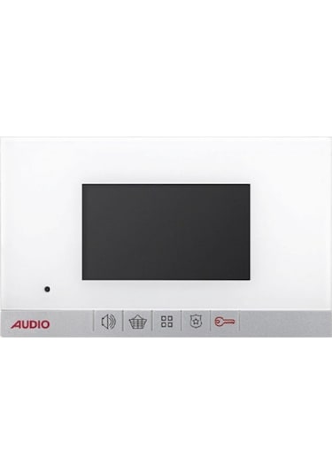 AUDIO 001198 B 4,3'' GÖRÜNTÜLÜ DİAFON (MEKANİK BUTONLU BEYAZ)