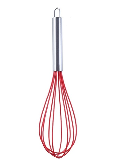 Cbtx Silikon Yumurta Çırpıcı Ev Yumurta Mikseri Mutfak Aletleri Krem Pişirme Araçları, Renk: 12 İnç Kırmızı Çok Renkli