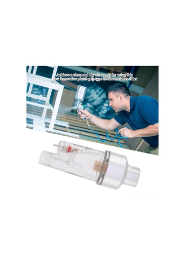 Ximistore9 1/8" Bsp Metal Mini Hava Filtresi - 5 Mikron Yağ Su Ayırıcı, Ruhsatlı Valfli, Sprey Fırçalarını Nemden Korur, Temiz Kuru Hava Sağlar