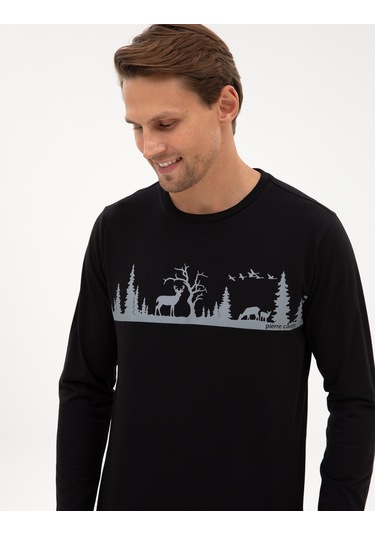 Pierre Cardin Erkek Siyah Pijama Takım 50322636-001 Siyah