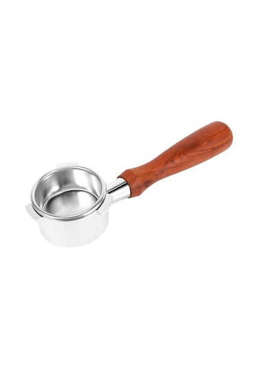 Metabagua Barista Serisi Ve Espresso Makineleri Için Dipsiz Portafilter 54mm, Filtre Sepetli Portafiltre 7klm2u Gümüş