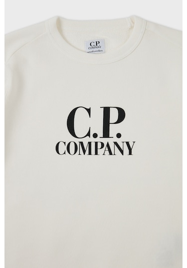 C.p. Company Çocuk Sweat 10ckss058 003569w 103 Beyaz Beyaz C.p. Company Çocuk Sweat 10ckss058 003569w 103 Beyaz Beyaz