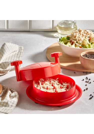 Pratik Tavuk Ve Pişmiş Sebze Parçalama Didikleme Aleti Pratik Et Tavuk Tiftikleme Aleti Kırmızı