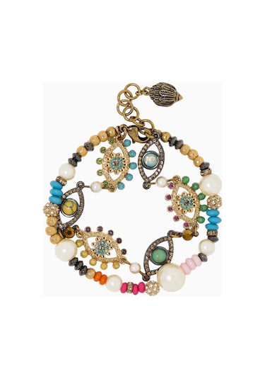 Kurt Geiger Multi - Strand Eye Bileklik, Pirinç - Kristal Çok Renkli
