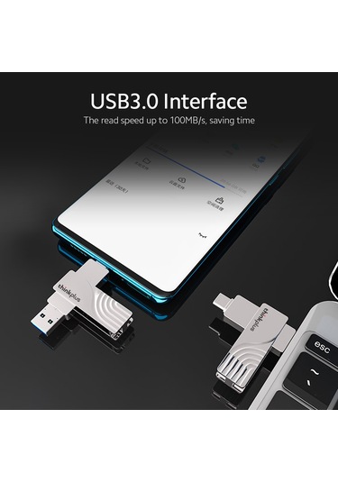 Springsun Thinkplus Tpcu301 128gb Çift Arayüz Usb 3.0/type-c Zinc Alloy Bellek Diski - Telefon, Bilgisayar Ve Araçta Kullanım