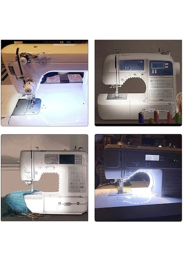 Ximistore9 Sewing Machine Led Aydınlatma Şeridi 5v 2835 Model Su Geçirmez 300mm Dürtme Anahtarlı Kolay Kurulum Çok Amaçlı Işık Kaynağı