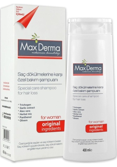 Max Derma Saç Dökülmelerine Karşı Bakım Şampuanı 400 ML