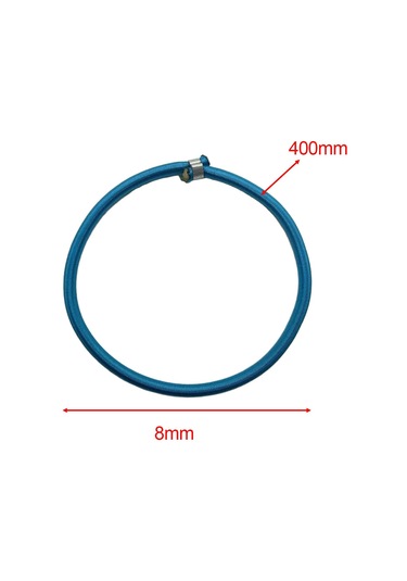 Suntek 10pcs Trambolin Elastik Ip Streç Kordonu Yuvarlak Mavi