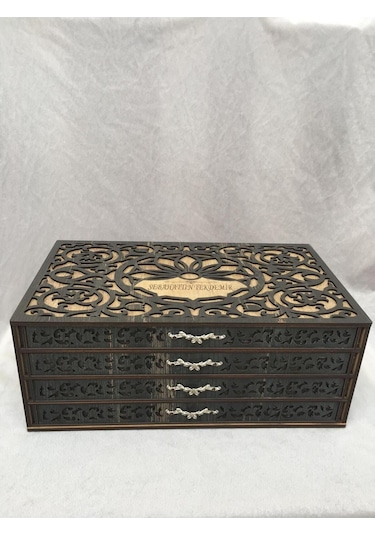 Tesbih Kutusu Kişiye Özel Ahşap Kutu Tespih Koleksiyon Kutusu Hediye Kutusu 40 Tesbihlik