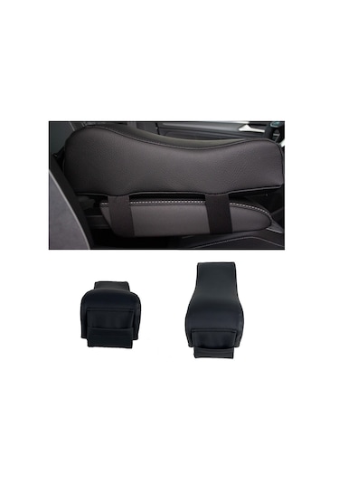 Audi A3 Serisi Oto Kolçak Yükseltici Kol Dayama Minderi Kalın Model Siyah Şhn