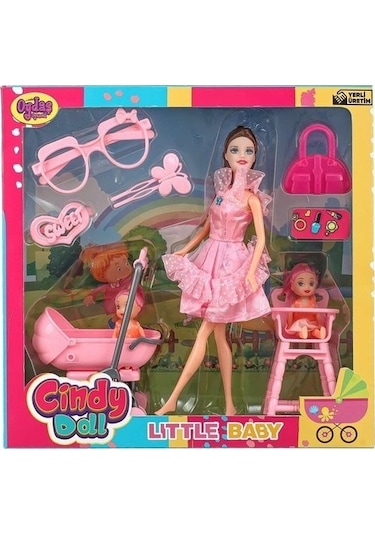 Candy Doll Pusetli Oyuncak Bebek Mama Sandalyeli Oyuncak Bebek