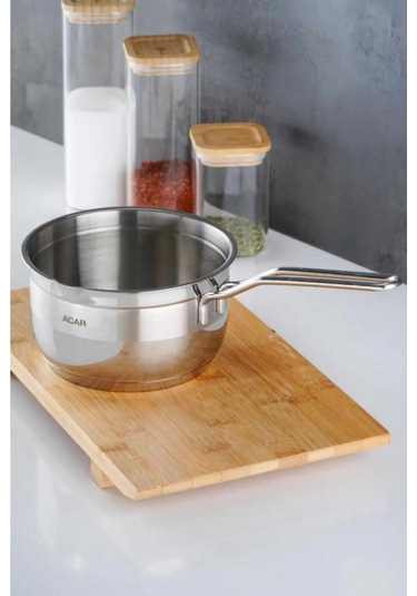 Karat Serisi Paslanmaz Çelik Lüx 14cm Derin Koçerola A-016472/12 Gri