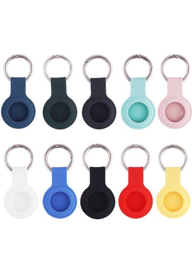 Kilifone - Airtag Uyumlu Silikon Anahtarlık - 01 - Turkuaz