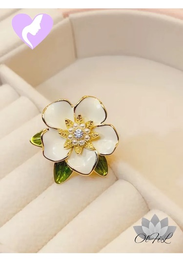 Olfil Broş-mini Çiçek Nazik Çiçeklenme 218504716 Altın Rengi