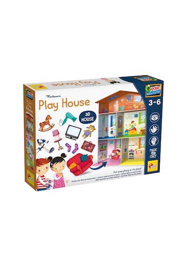 Çocuklar İçin Montessori 3d Ev Yapım Ve Yerleştirme Oyunu Seti