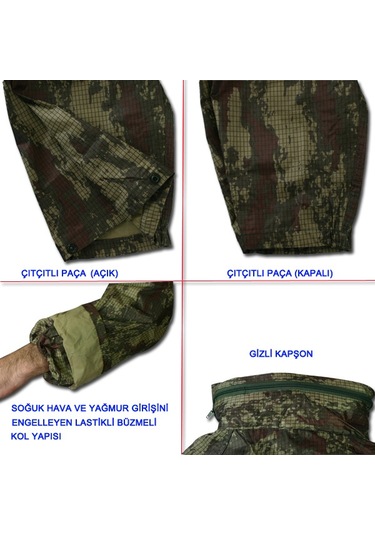 Savage Imperteks Takım Yağmurluk 11010 Dijital Kamuflaj Xxl Çok Renkli