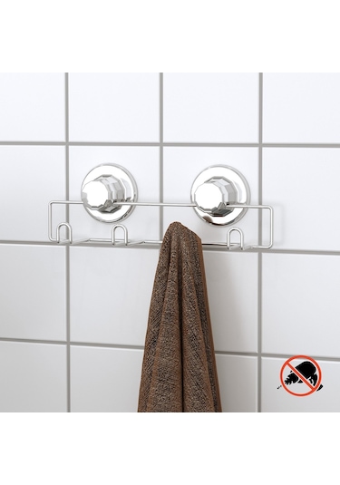 Teknotel 4'Lü Vakumlu Portmanto Vestiyer Elbise Askısı Krom Dm244 Krom