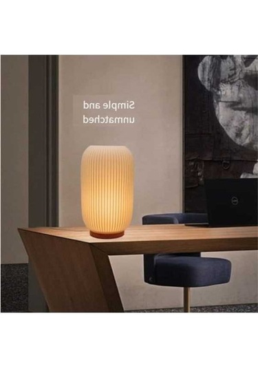 Fastbuy Sanctuary Vault Gece Lambası İçin Yatak Başı Lambaları, Vintage Çizgili Esinti B S7rl8j, Açık Sarı, Estetik Aydınlat Açık Sarı