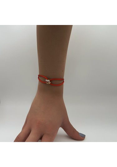 Bayan Trinity Bileklik Kırmız İpli Tasarım