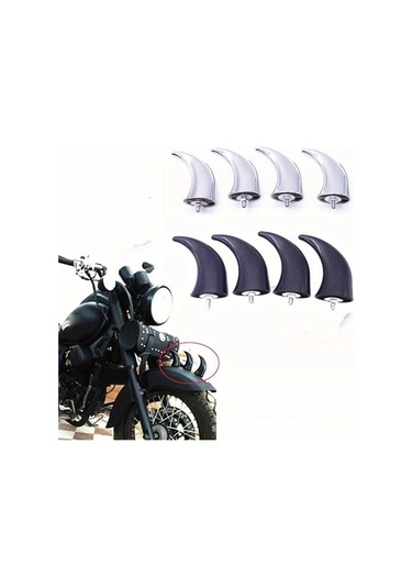 Hightower 2 Parça Krom Çamurluk Aksesuarı Evrensel Motosiklet Atv Scooter Koruma