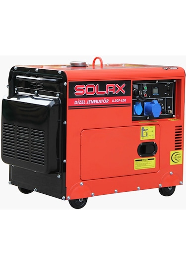 Solax 8.5 Gf Lde Marşlı Monofaze 8 Kva Kabinli Dizel Jeneratör