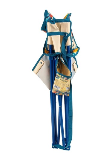 Desenli Katlanır Kamp Piknik Sandalyesi Rejisör Koltuğu Çok Renkli