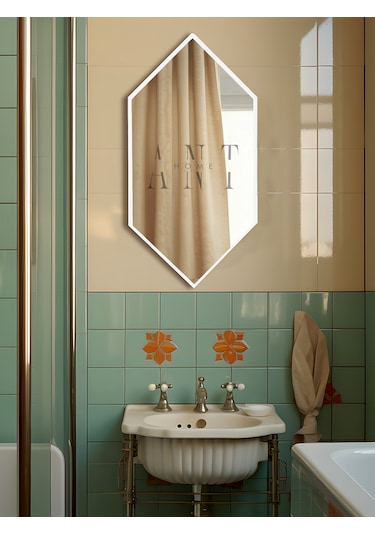 Ayna, Duvar Aynası, Konsol Aynası, Holl Aynası, Dekoratif Ayna Beyaz