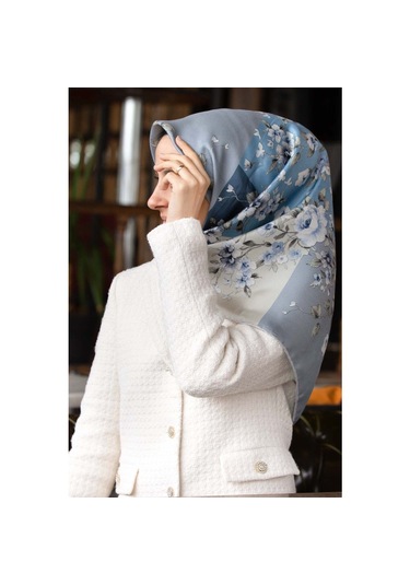 Vissona Twill İpek Eşarp Bebe Mavi 6273-0030