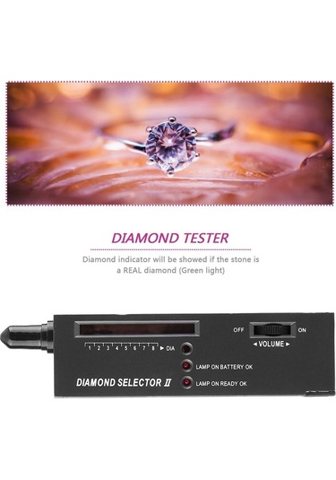 Dinosaurs Tester Gemstone Selector Iı Gems Led Göstergesi Mücevher Takı Aracı Testi -siyah